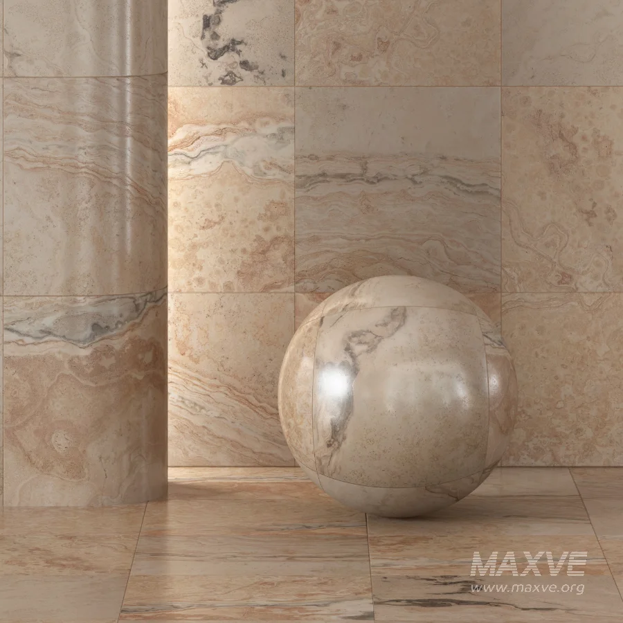 Tile Floor Marble Material 03 - Image 1