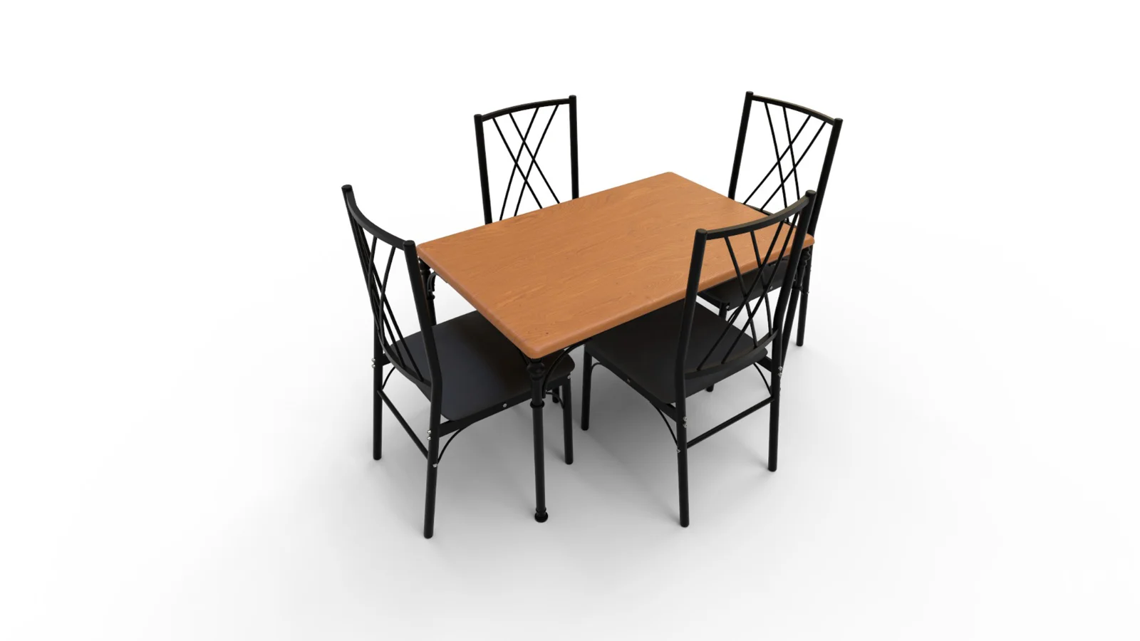 Kitchen Table and Chairs for 4 with Padded Seats - Image 3