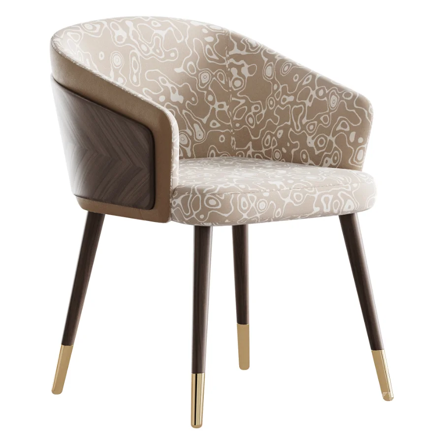 Contemporary Style Wooden Dining Chair Parsons Dining ArmChair - Image 5