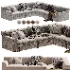 Morell 5 Piece Upholstered Reversible L Sectional - Thumbnail 4