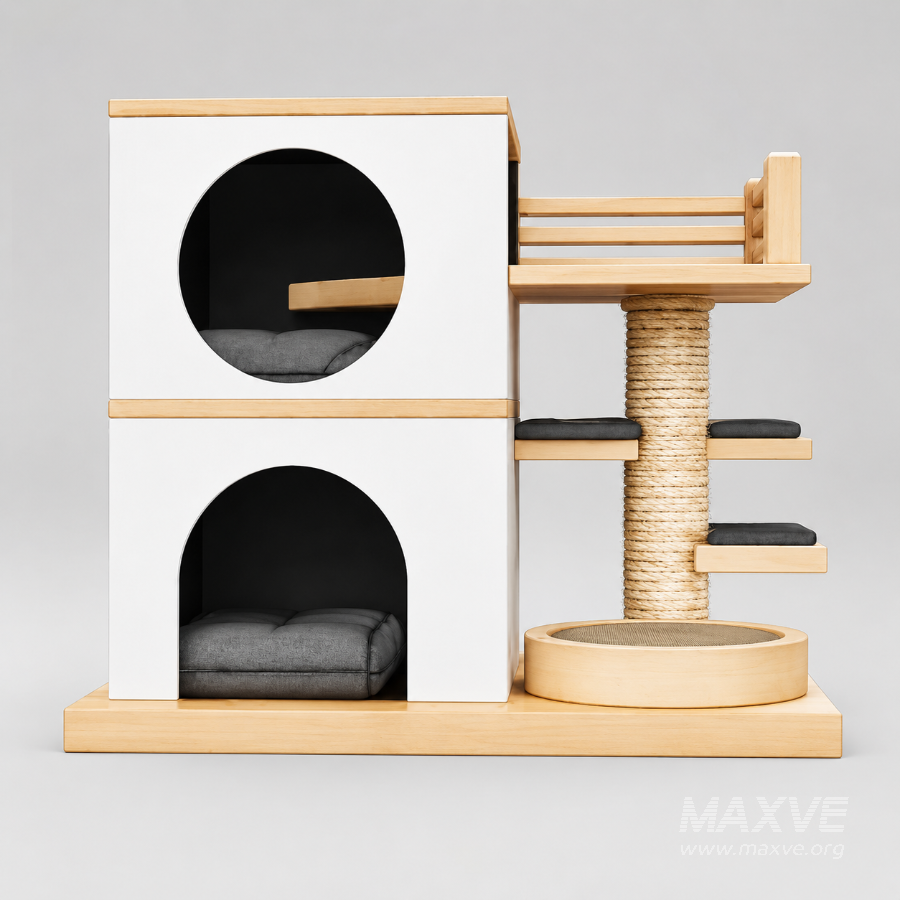 Modern Cat Tree House - Image 1