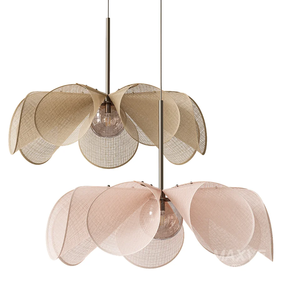 Japandi Style Flower Pendant Lamp - Image 6