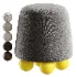 Wakonda Pouf with Yellow Round Legs - Thumbnail 5