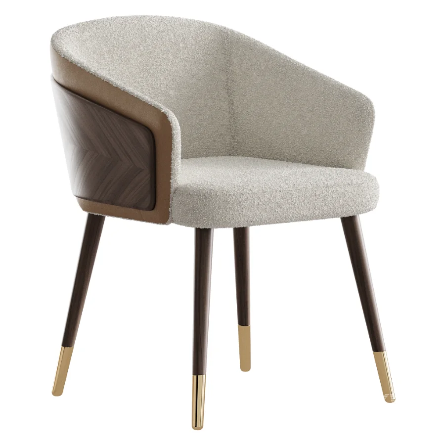 Contemporary Style Wooden Dining Chair Parsons Dining ArmChair - Image 2