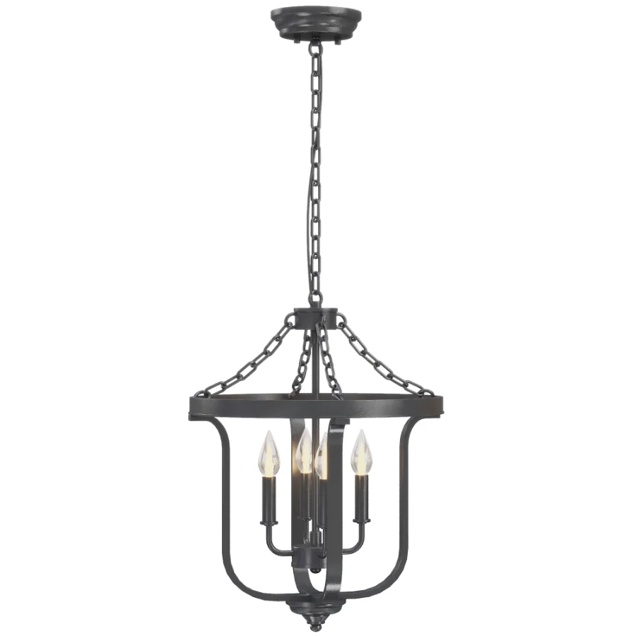 Candle Lantern Geometric Chandelier - Image 4
