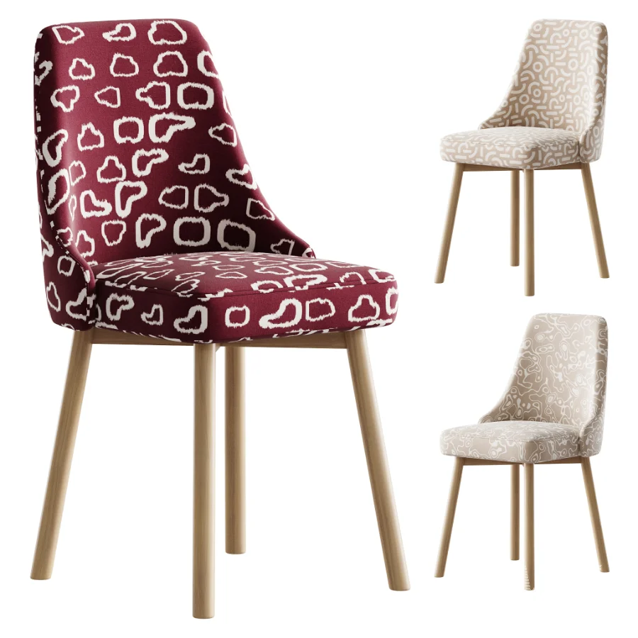 Contemporary Upholstered Dining Chair - Image 1