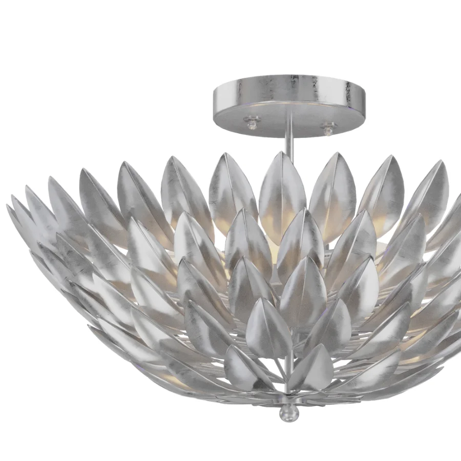 Olive Leaf Semi-Flush Ceiling Light - Image 4