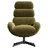 Kessen Velour Cream Swivel Chair - Thumbnail 2