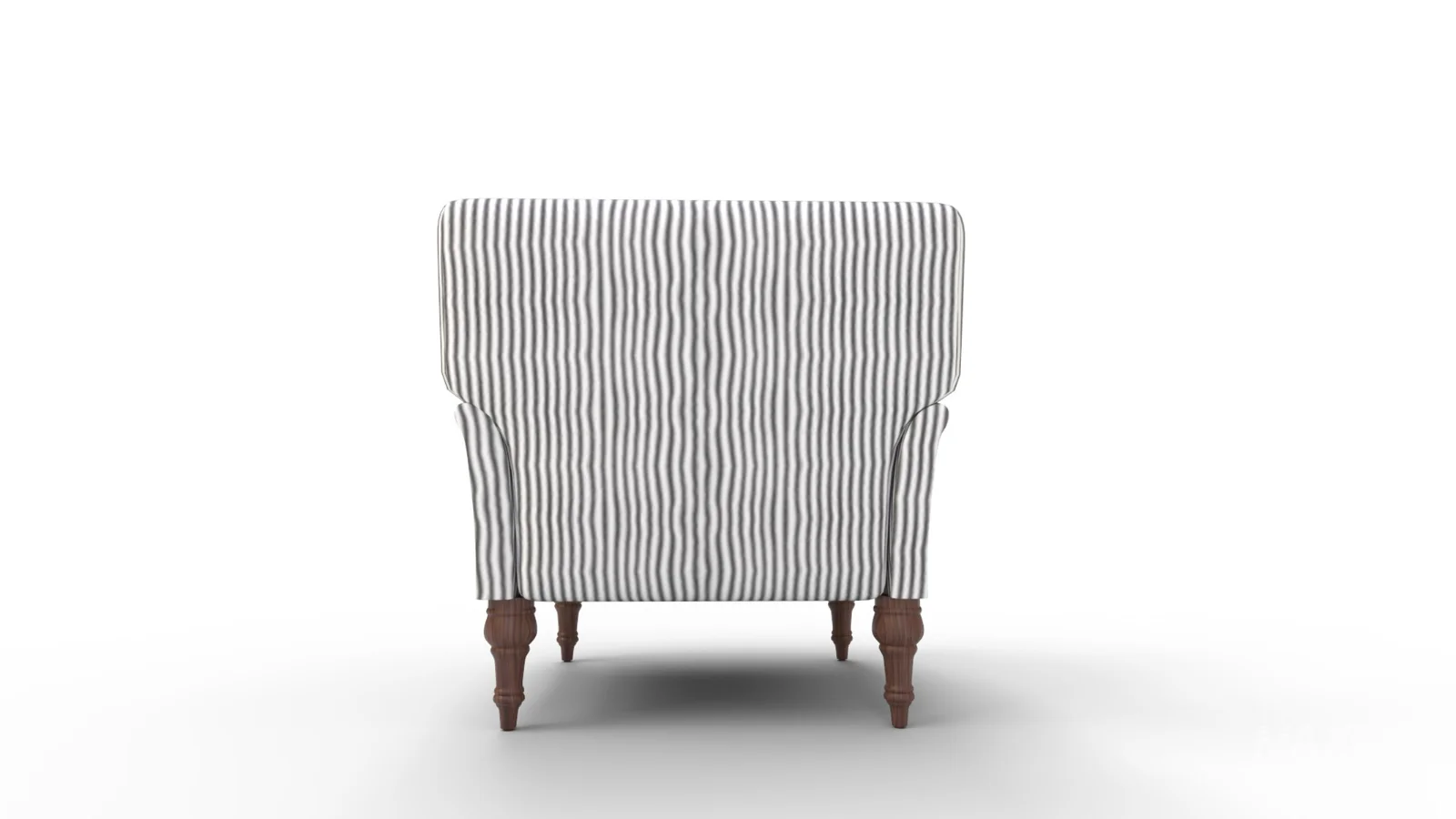 Traditional Accent Chair Denim Linen - Image 1