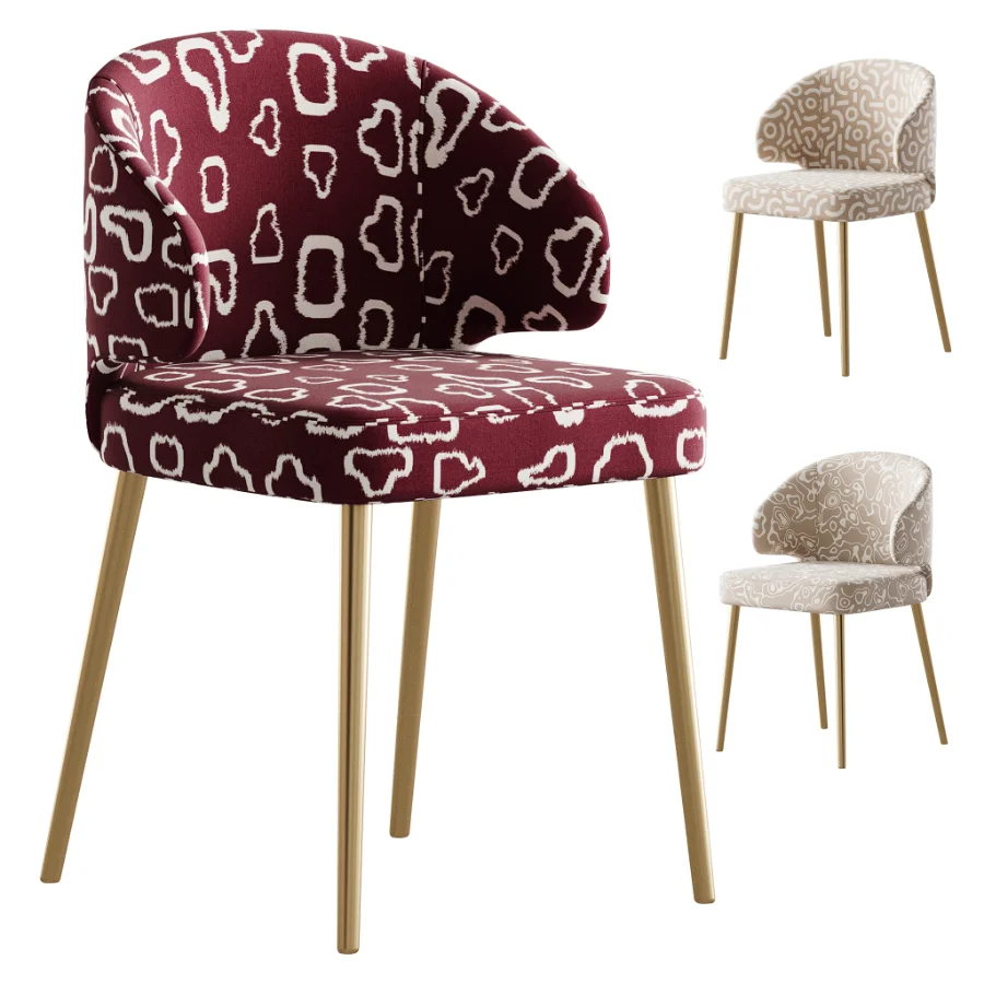 Contemporary Low Back Padded Armless Chair - Image 1