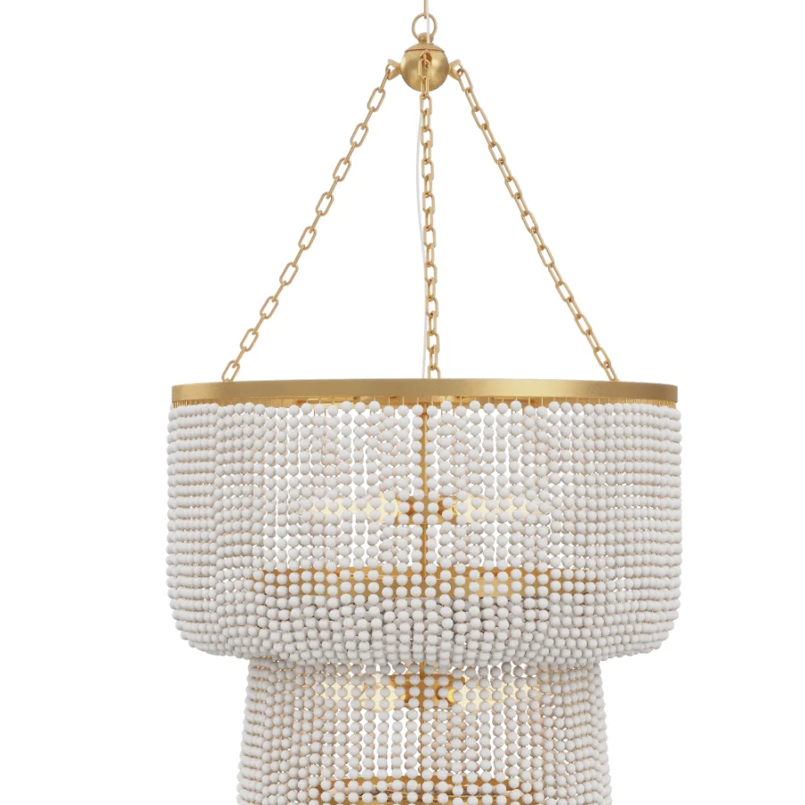 Amanda Light Beaded Tiered Chandelier - Image 3