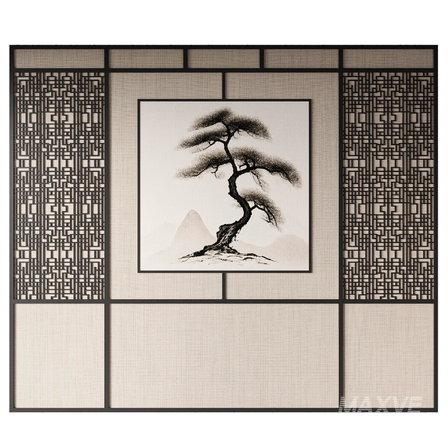 Japanese Zen Wall Panel - Image 2