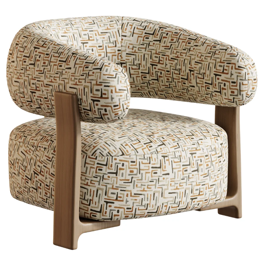 Fauteuil GRANITE – Bruin Walnoot - Image 5