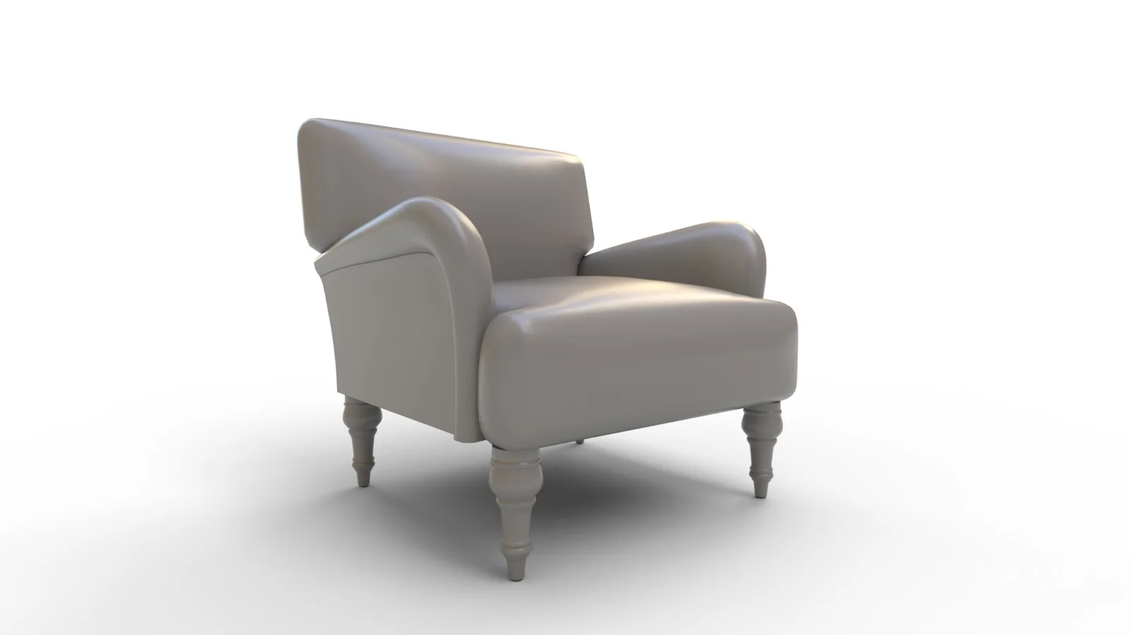 Traditional Accent Chair Denim Linen - Image 4