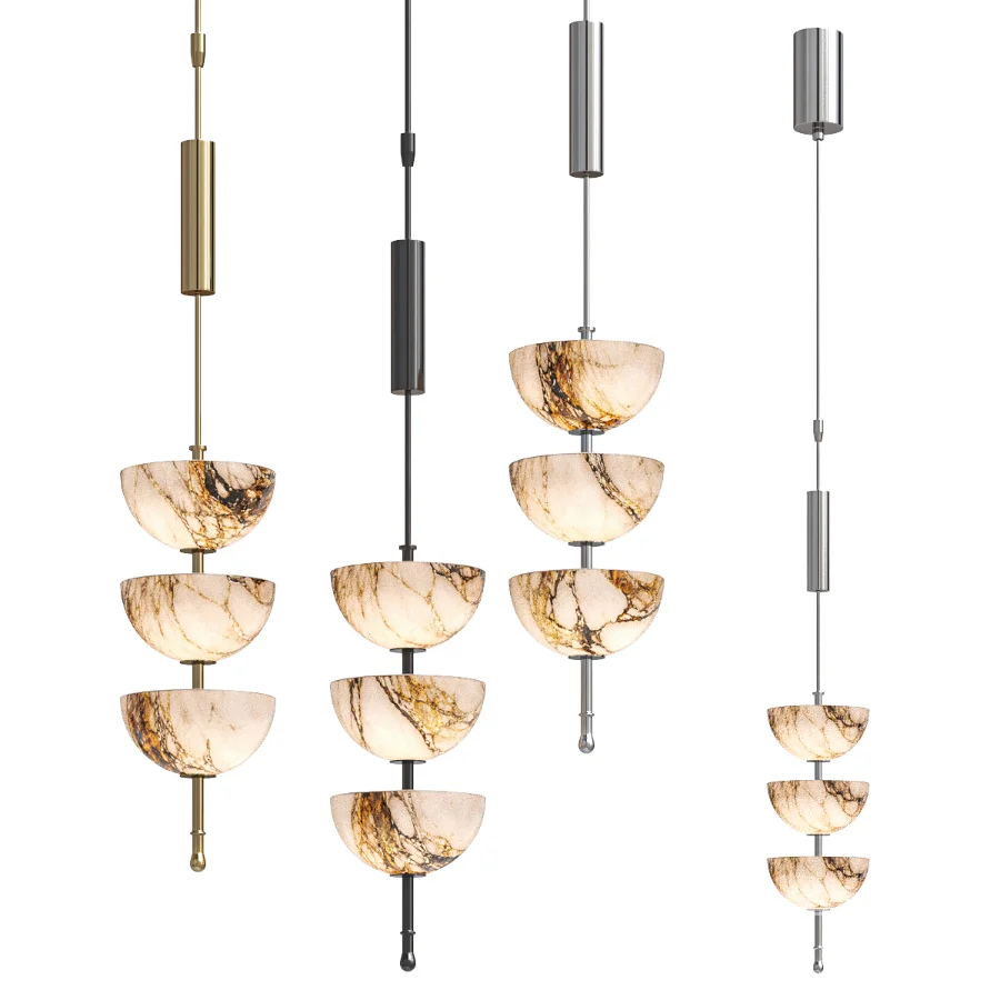 NIFANG Copper and Marble Pendant Lamp - Image 1