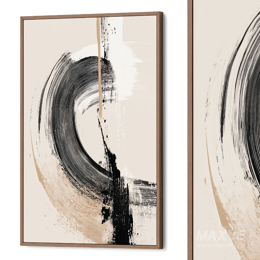 Modern Brushstroke Wall Art - Image 2