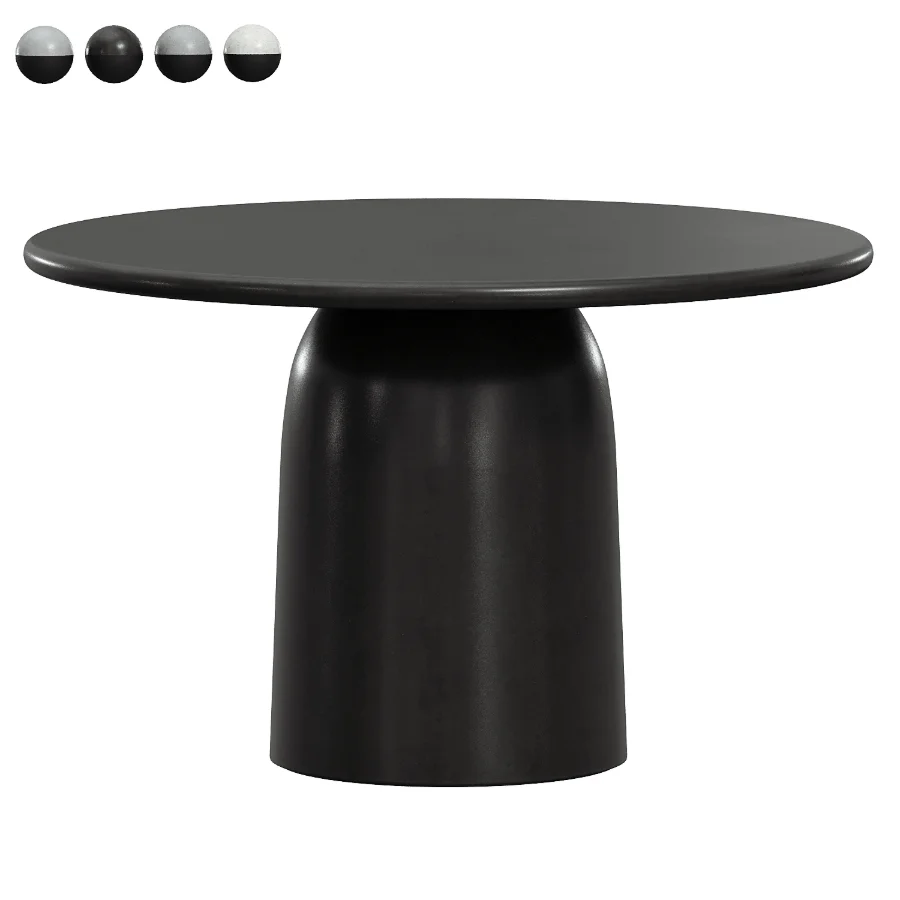 Tesso dark grey dining table - Image 2