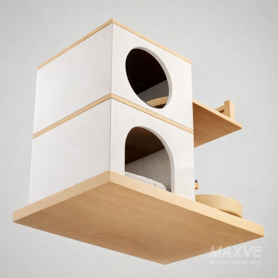 Modern Cat Tree House - Image 8