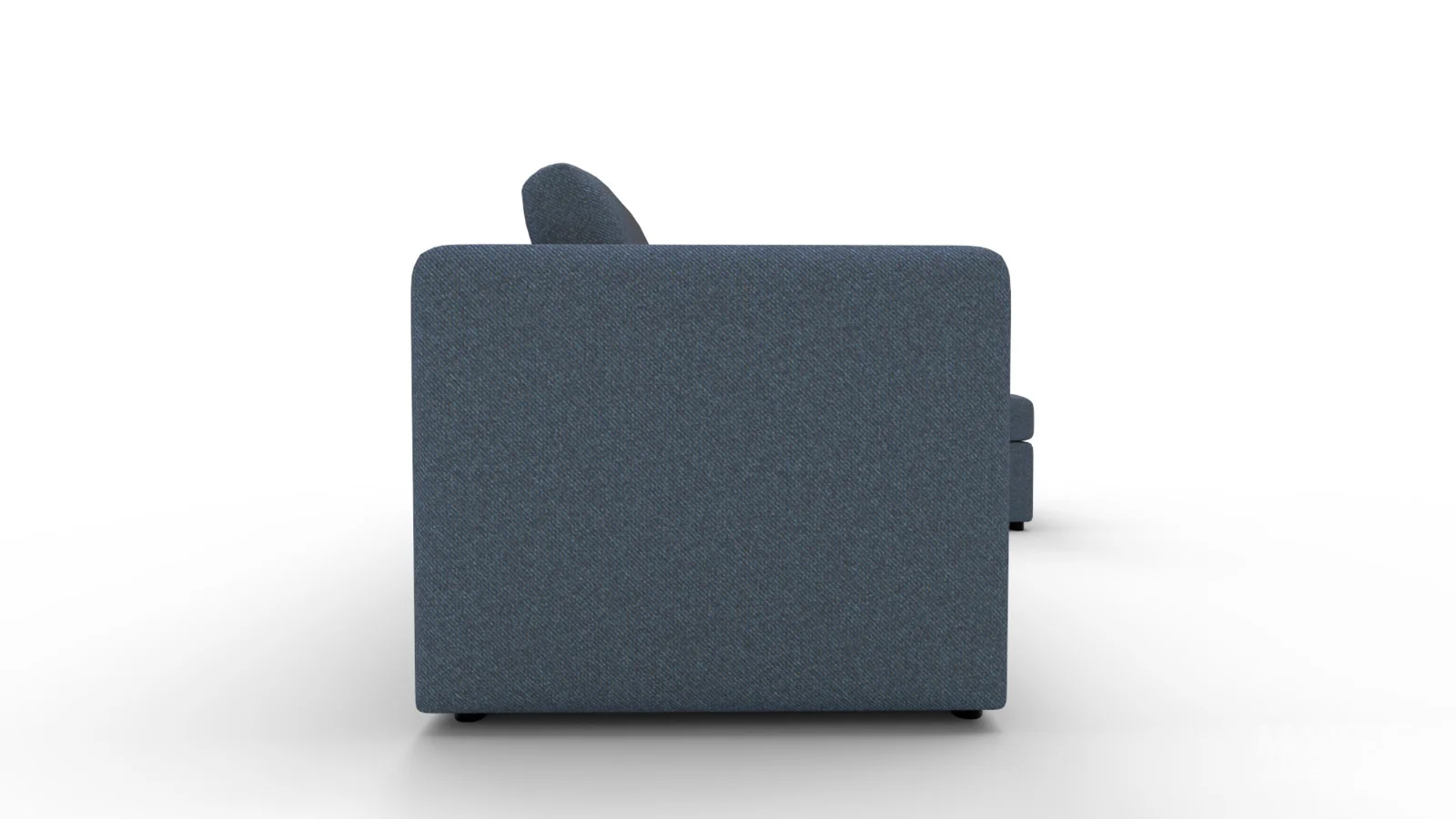 Sectional with Narrow Arm and Storage Ottoman - Image 8