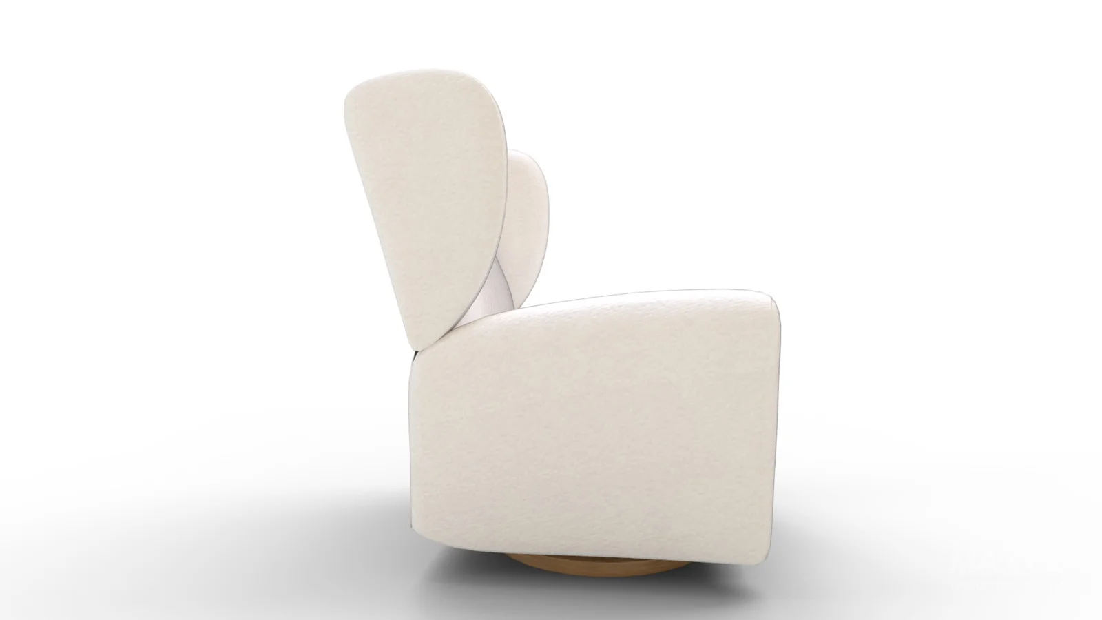 Seesaw Cream Boucle Power Recliner Chair - Image 8