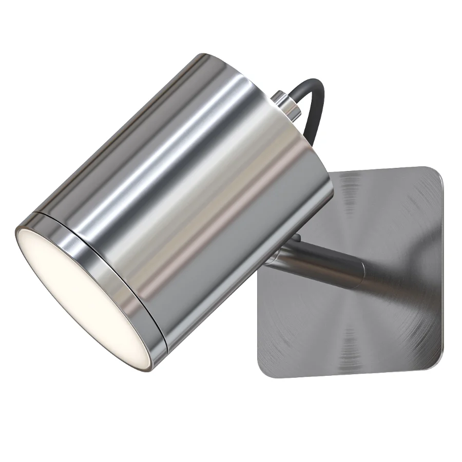 Adjustable nickel wall lamp - Image 1
