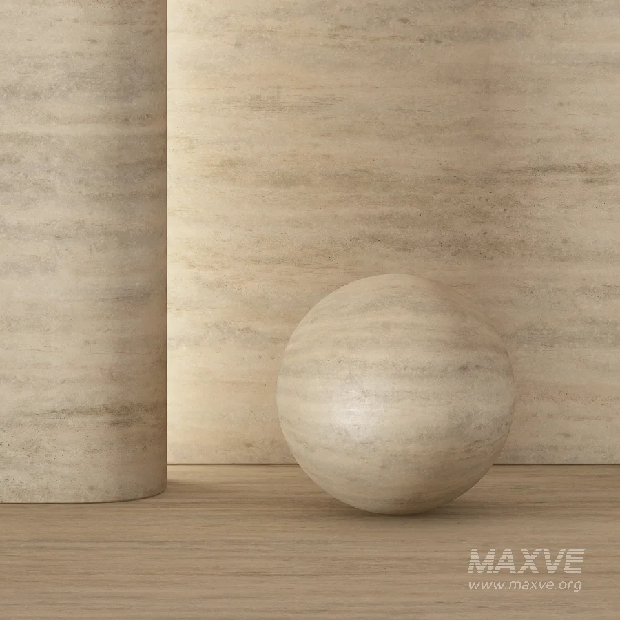 Beige Travertine Vein Cut Material - Image 2