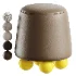 Wakonda Pouf with Yellow Round Legs - Thumbnail 3