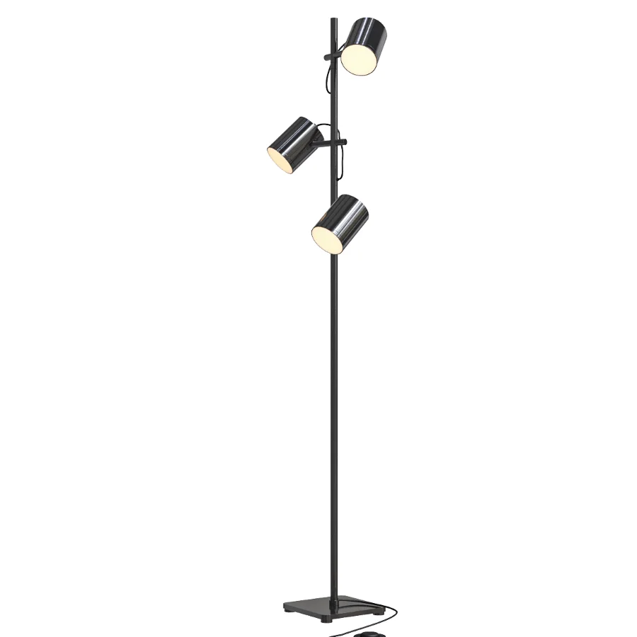 Adjustable nickel floor lamp - Image 2