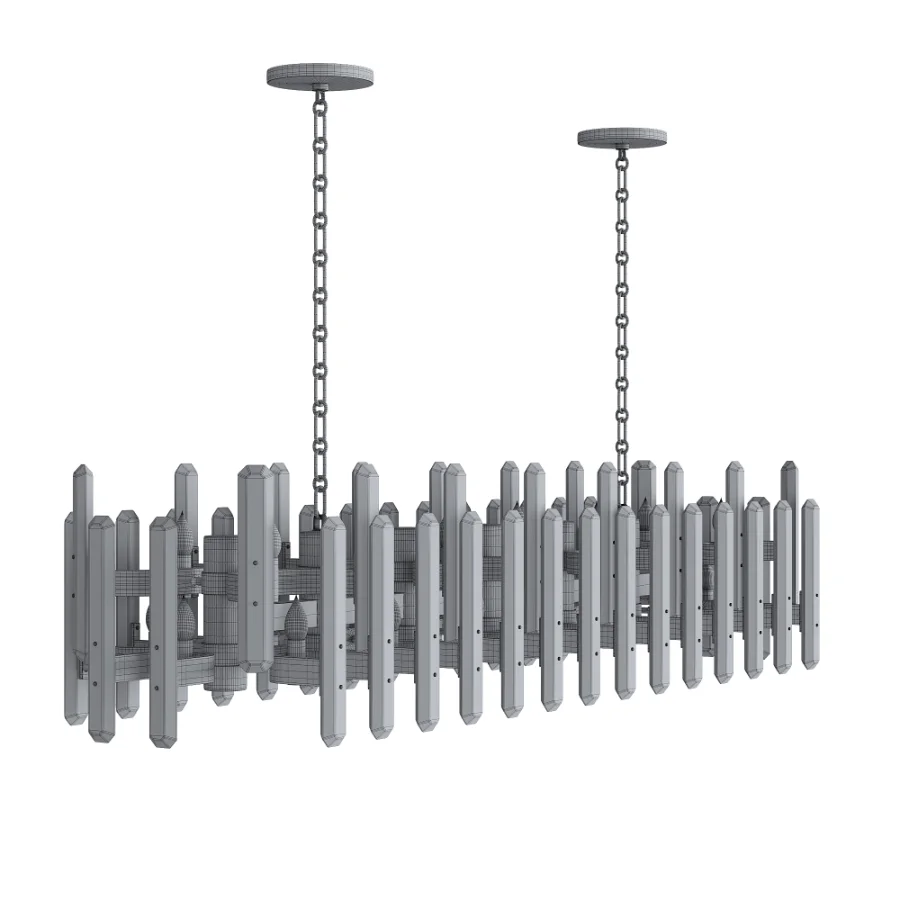 Bonnington Large Striped Chandelier - Image 5