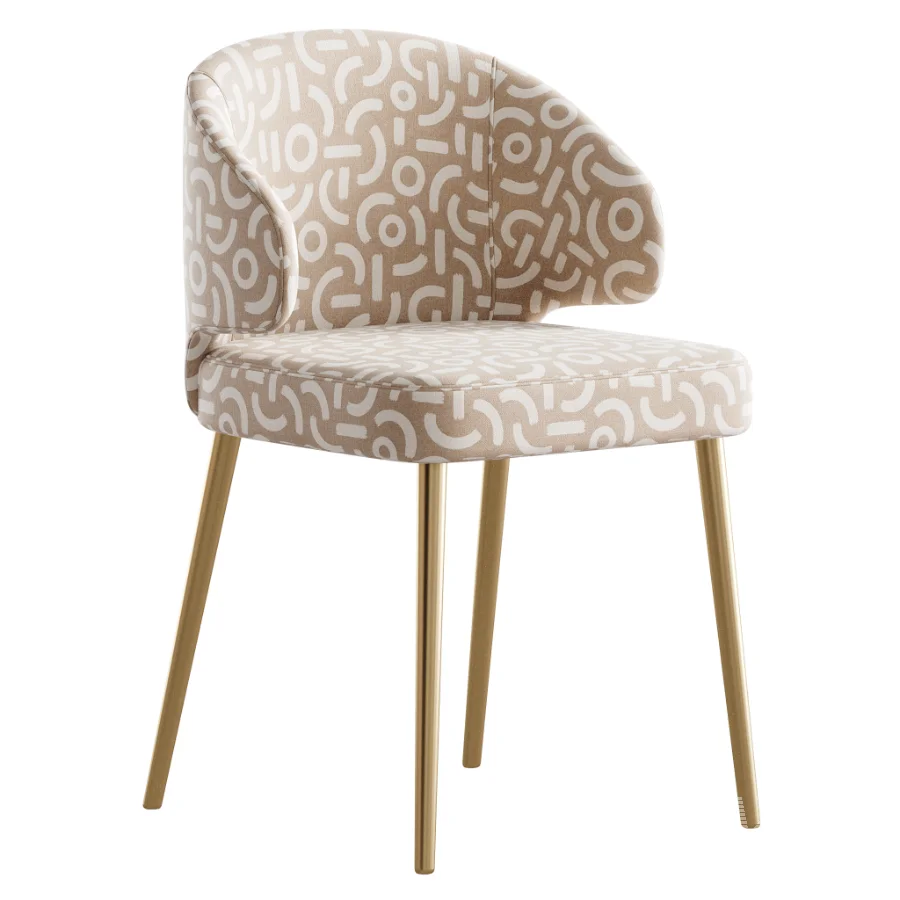 Contemporary Low Back Padded Armless Chair - Image 3