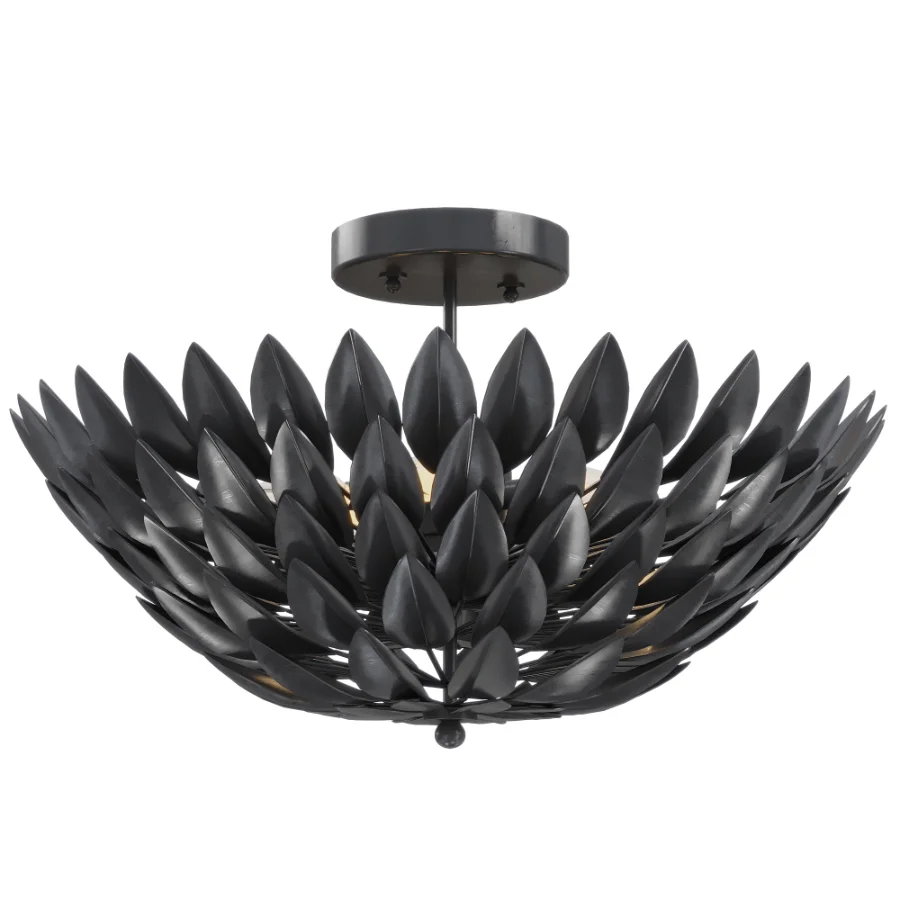 Olive Leaf Semi-Flush Ceiling Light - Image 5