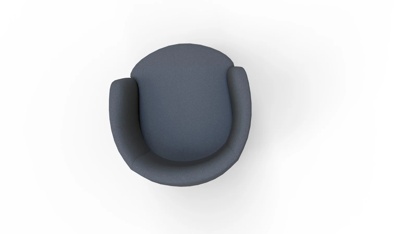 Tub Swivel Chair Navy Linen - Image 3