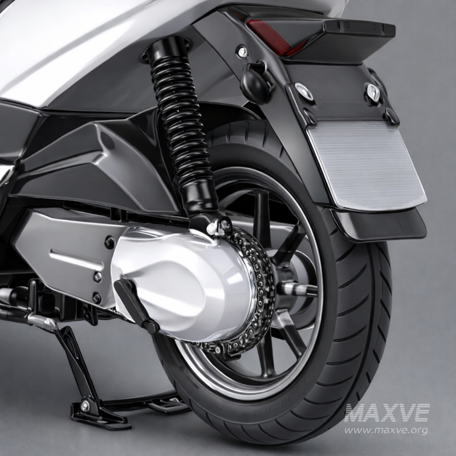 Modern White Electric Scooter - Image 4