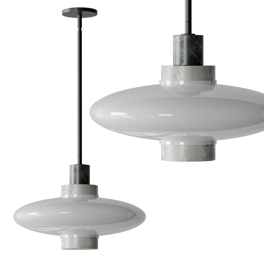 Virgo Contrast Marble Pendant Light - Image 7