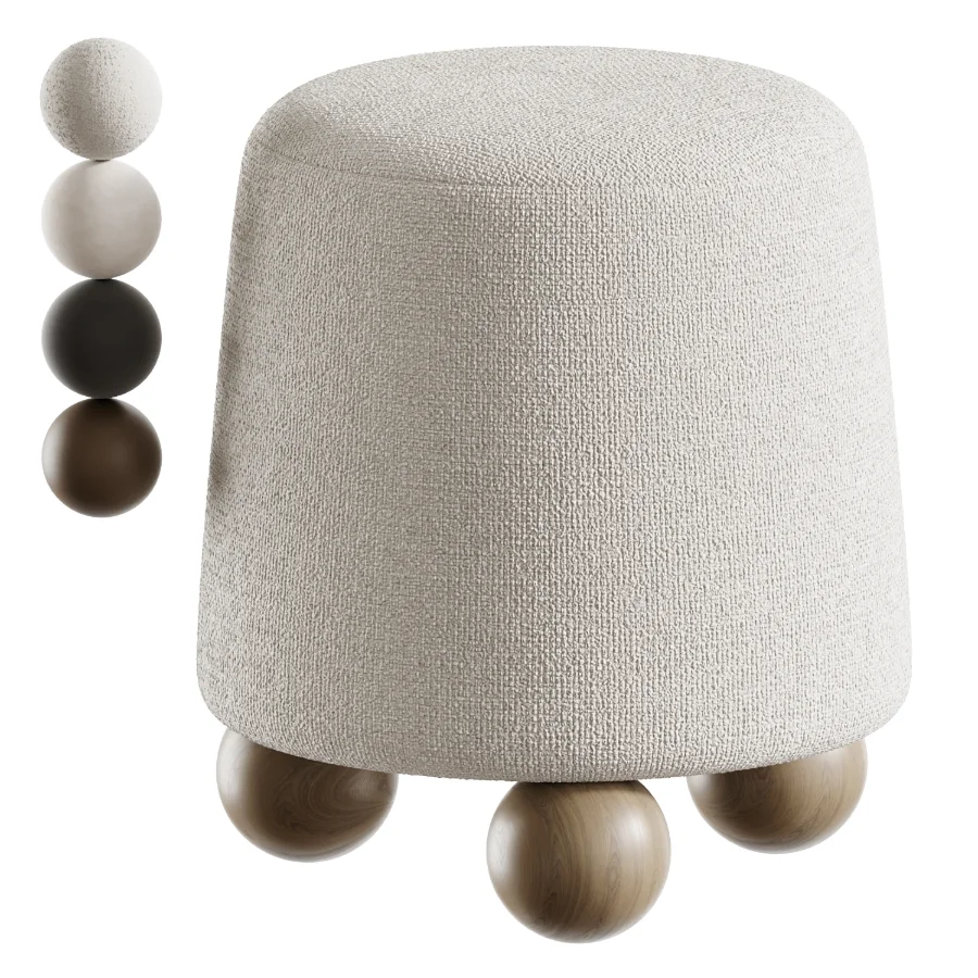 Wakonda Black pouf - Image 5