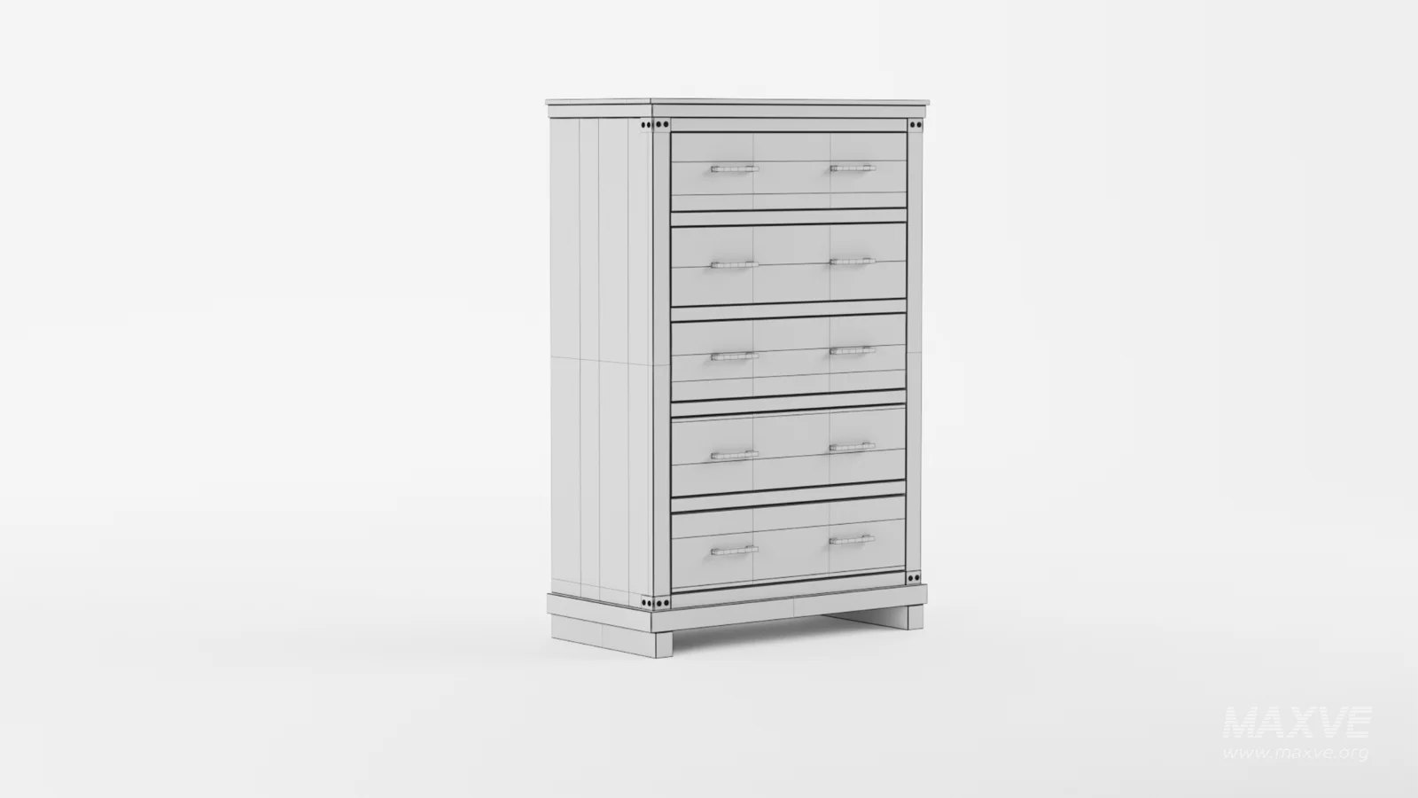 Becklynn Farmhouse 5 – Drawers Dresser Organizer - Image 9