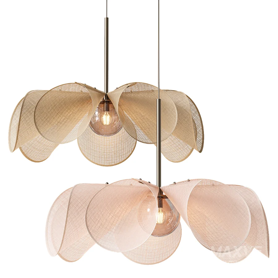 Japandi Style Flower Pendant Lamp - Image 1