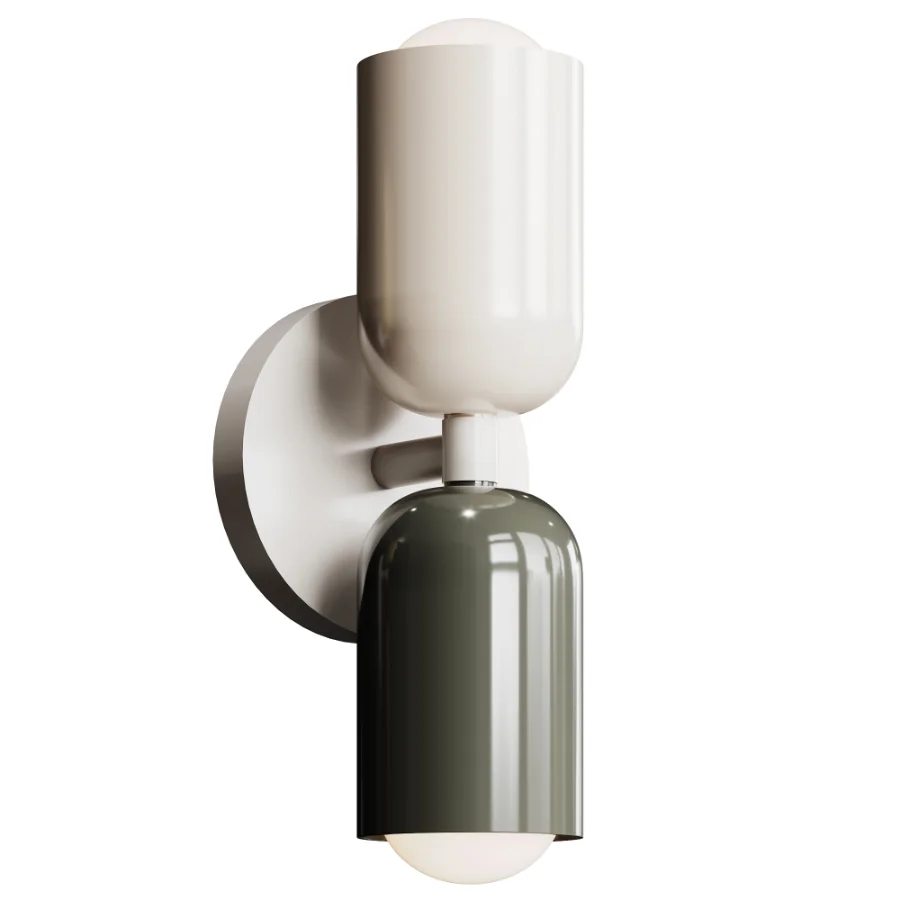 Lampara de pared enchufable doble Couleur - Image 1