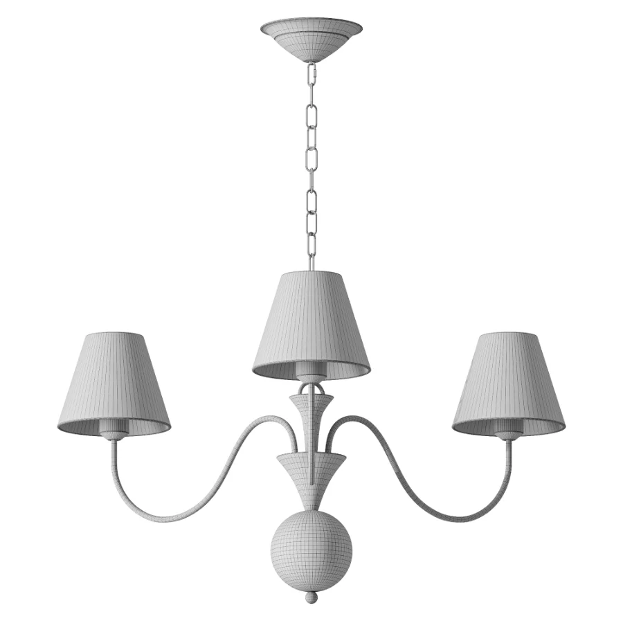 Micahell Capiz Shell Branch Chandelier 3 heads - Image 2