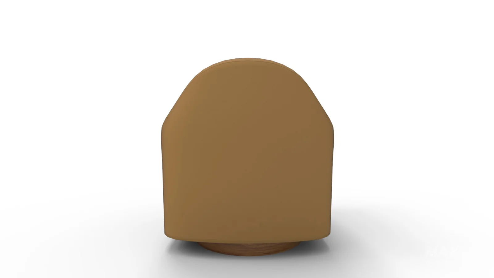 Haven Swivel Chair Poly Performance Velvet Dijon Dark Walnut - Image 9