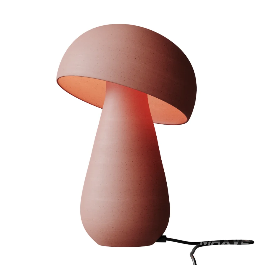 White Mushroom Table Lamp - Image 2
