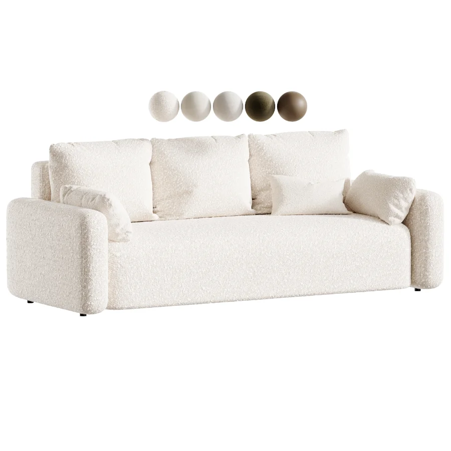 Kirmas Chenille straight sofa - Image 1