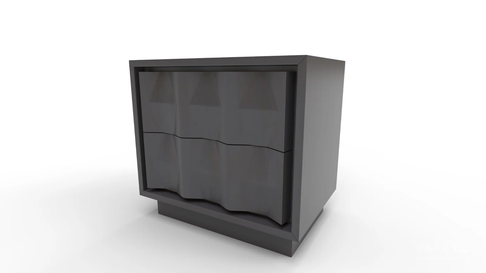 Carved Pattern Nightstand - Image 9