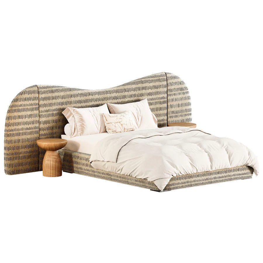 Lulu and Georgia Gladys Extended Headboard Platform Bed - Image 7