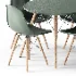 ELON Series Plastic Chair With Wood Base - Thumbnail 6