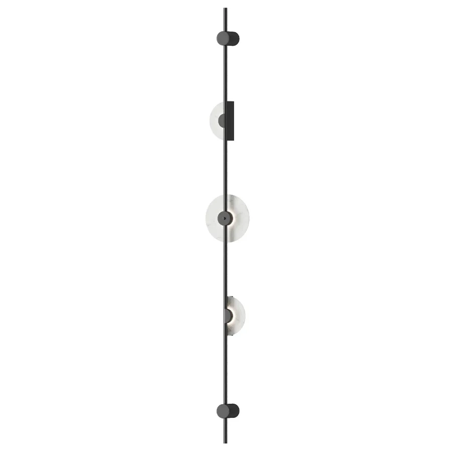 Alabaster Wall Sconce Black by Dekoor - Image 1