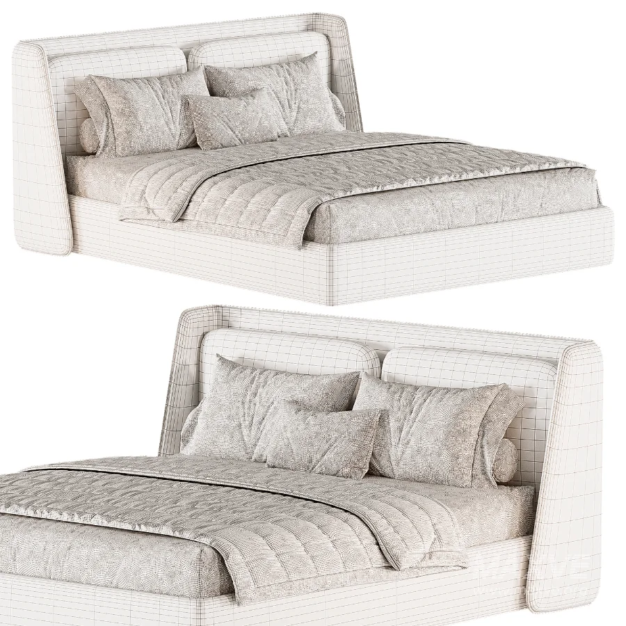 Shell Double Bed by Luzaro - Image 4