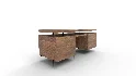 Raffael Carved Wood Executive Desk - Thumbnail 4