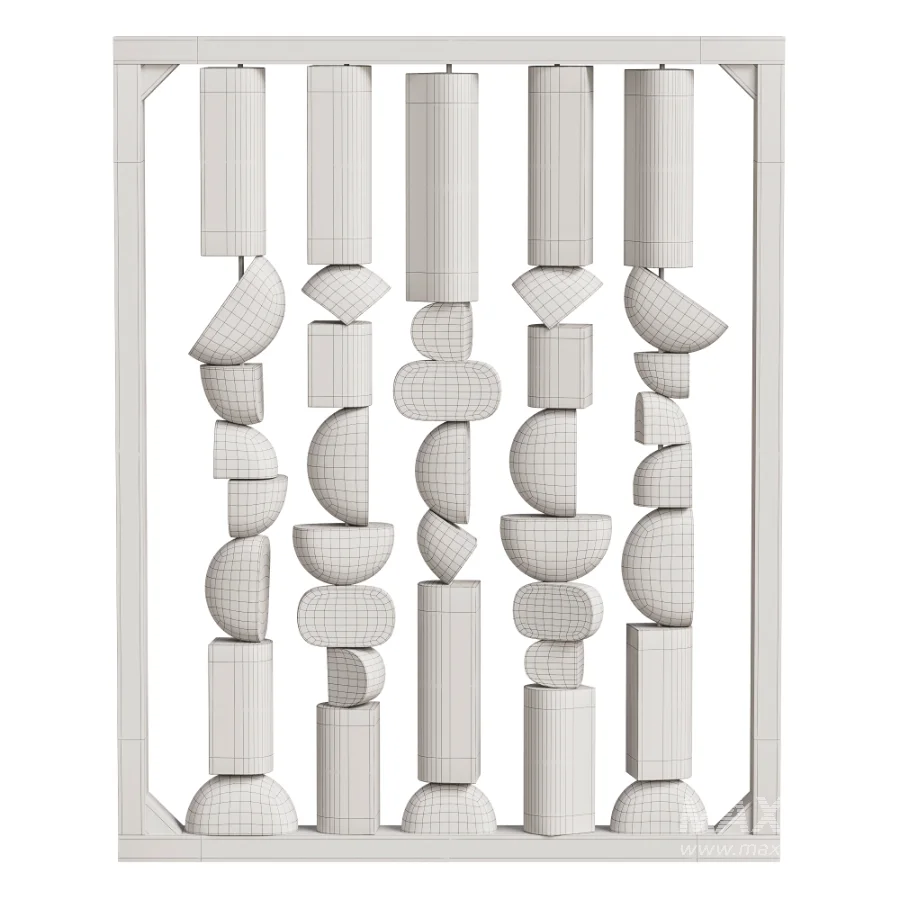 Modern Geometric Sculpture Decor Set N11 - Image 2