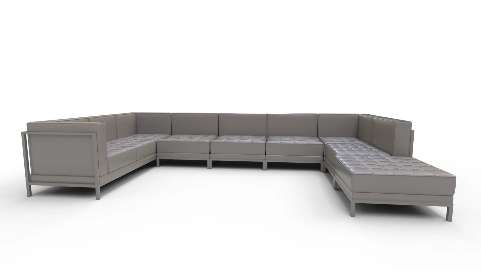 Bouffard Melrose Modular U Shape Sectional with Ottoman - Image 5